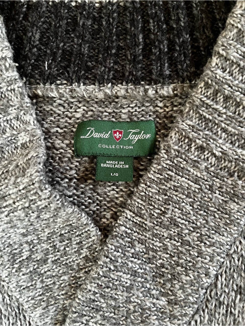 Old money preppy gorpcore knot fisherman cowl neck Collar Men's Sweater - Picture 3 of 7